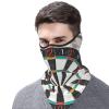 Neck Gaiter Face Mask Bandana for Men Women Uv Protection Windproof Bandanas Headband Breathable Fishing Face Cover Dart Board Ski Mask Black view 4