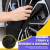 HOMERHYME Microfiber Cleaning Cloth, 100 Pack Black Cleaning Rags Microfiber Towel Bulk Absorbent Lint-Free Wash Cloths, All-Purpose Towels for Cars, Shop, Automotive, Garage, Home & Kitchen view 3