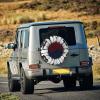 Vintage Sunflower South Korea Flag Car Tire Dust Cover for Your SUV, Jeep, Rv, Trailer, Truck view 3