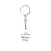 Kangweida 20 Years Down Forever To Go Couple 20th Weddings Durable Aluminum Round Keychain Stylish Useful view 1