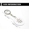Kangweida 20 Years Down Forever To Go Couple 20th Weddings Durable Aluminum Round Keychain Stylish Useful view 3