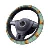 Elastic Steering Wheel Cover HYTTER Kitten Holding a Bouquet Printed Premium Neoprene Rubber, Anti-Slip, Durable, Fits Most Vehicles Including Sedans, SUVs, ATVs, and Trucks view 4