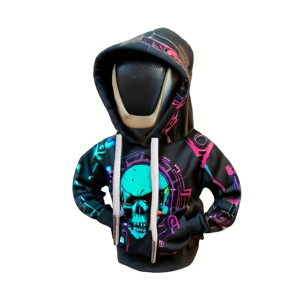 For Car Gear Lever Cover Clothes Car Gear Lever Cover Small Hoodie Gear Lever Dust Cover(Blue)