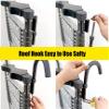 2.1m Telescoping Ladder with 2 Roof Hooks Aluminum Extension Ladder for Home RV Outdoor Use 150kg Load Capacity Lightweight & Portable 6.9ft Design view 3