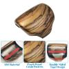 VKGUG Walnut Wood Grain Gear Shift Knob Cover Compatible with Honda CRV CR-V 2017-2022 ABS Interior Shell Insert Decoration Protector view 2