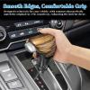 VKGUG Walnut Wood Grain Gear Shift Knob Cover Compatible with Honda CRV CR-V 2017-2022 ABS Interior Shell Insert Decoration Protector view 4