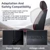 Truck Seat Covers for Chevy Silverado 2500 2007-2026, Waterproof Premium Leather Full Coverage Car Seat Cover, Muscle Sport Style Auto Interior Seat Cover Sets (Full Set/Black Red) view 3