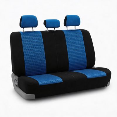 FH Group Trendy Elegance 3D Air Mesh Car Seat Covers - Universal Fit, Washable Seat Cover for SUV, Sedan, Van, Blue, Rear Set