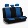 FH Group Trendy Elegance 3D Air Mesh Car Seat Covers - Universal Fit, Washable Seat Cover for SUV, Sedan, Van, Blue, Rear Set view 1