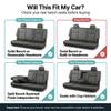 FH Group Trendy Elegance 3D Air Mesh Car Seat Covers - Universal Fit, Washable Seat Cover for SUV, Sedan, Van, Blue, Rear Set view 2