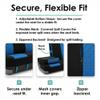 FH Group Trendy Elegance 3D Air Mesh Car Seat Covers - Universal Fit, Washable Seat Cover for SUV, Sedan, Van, Blue, Rear Set view 4