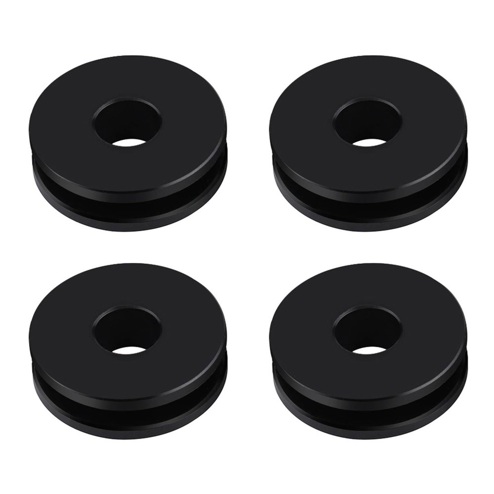 Windshield Bushing Grommets Detachable Premium Quality Motorcycle Windshield Mounting Kit for Heritage Black POM Material 25 x 7.5 x 8.5mm 4pcs