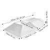 trggvvrt Semi Automatic Car Tent, 13.78 * 7.2ft Removable Carport Folding Portable Car Protection, Sun Protection Mobile Car Awning Canopy for Vechiles with Sunroof, Silver Grey view 2