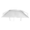 trggvvrt Semi Automatic Car Tent, 13.78 * 7.2ft Removable Carport Folding Portable Car Protection, Sun Protection Mobile Car Awning Canopy for Vechiles with Sunroof, Silver Grey view 4