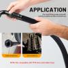 6AN Straight + 6AN 90 Degree Swivel Hose End Fitting for CPE Braided Hose Black, Pack of 4 view 3