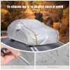 Car Cover All-Weather Waterproof for Rolls-Royce Park Ward 2000-2002,Car Covers Winter,Outdoor Full Cover Sun Rain UV Dust Snow Protection with Door Zipper,(Silver-for Rolls-Royce Park Ward 2000-02) view 2