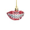 Custom Kids Braces Smie Christmas keychain, ta's Top Dentist Pick, Unique Denta Hygienist Wood Pastic Decoration view 1