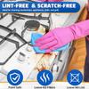 HOMERHYME Microfiber Cleaning Cloth, 200 Pack Blue Cleaning Rags Microfiber Towel Bulk Absorbent Lint-Free Wash Cloths, All-Purpose Towels for Cars, Shop, Automotive, Garage, Home & Kitchen view 3