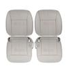 US Auto Seat Cover 2003-2011 fits Lincoln Town Car Driver Passenger Tops Bottoms Leather Cover Gray view 1