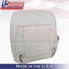 US Auto Seat Cover 2003-2011 fits Lincoln Town Car Driver Passenger Tops Bottoms Leather Cover Gray view 2