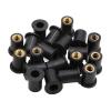 10/20/30/50Pcs M4/M5/M6 Motorcycle Windshield Windscreen Screws Bolts Nut for Universal-Rubber for Well-Nuts Fastener Screw(20 pcs,M4) view 1