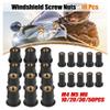 10/20/30/50Pcs M4/M5/M6 Motorcycle Windshield Windscreen Screws Bolts Nut for Universal-Rubber for Well-Nuts Fastener Screw(20 pcs,M4) view 2