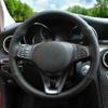 SGTGKJJM Car Steering Wheel Wrap Non-Slip Car Steering Wheel Cover Hand-Stitched Black Leather for Mercedes for Benz C-Class W205 2014-2018 view 2