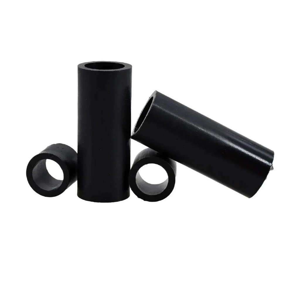 XAOLIUZi 60-120pcs ABS Nylon Spacer Black or White Round Standoff Spacer Non-Threaded Hollow Standoff Washer Board L=3-50mm(Black,10mm (60pcs),M5.2 (OD11))