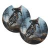 Car Cup Holder Coaster 2 Pcs Non-Slip Insert Cup Holder Pads Mountain Bike Tournament Car Coasters Rubber Car Cup Mat Absorbent Drink Coasters Universal Car Interior Accessories for Most Vehicle view 2