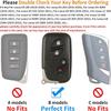 ZERAL Car Key Fob Case, for Lexus ES200, ES300h, RX300, NX200, UX260H, CT200h Series Car Key Fob Case Cover Accessories (4 Button) Red view 3