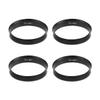 Zpana 4PCS Car Wheel Hub Center Ring, 73.1mm OD to 60.1mm ID Plastic Hub Reducer Shaft Shock Absorbing Collar Adapter Ring, Vehicle Wheel Fill Gap Modification Accessories, Universal Fit view 1
