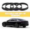 Zpana 4PCS Car Wheel Hub Center Ring, 73.1mm OD to 60.1mm ID Plastic Hub Reducer Shaft Shock Absorbing Collar Adapter Ring, Vehicle Wheel Fill Gap Modification Accessories, Universal Fit view 3