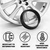 Zpana 4PCS Car Wheel Hub Center Ring, 73.1mm OD to 60.1mm ID Plastic Hub Reducer Shaft Shock Absorbing Collar Adapter Ring, Vehicle Wheel Fill Gap Modification Accessories, Universal Fit view 4