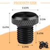 Norkmdi M10 x 1.25 Motorcycle Mirror Hole Plugs, 3PCS Aluminum Alloy Anti-Rust Motorbike Rear View Mirror Hole Plug Screws, Motorcycle Replacement Accessories, Compatible with FZ07 FZ09 FZ1 view 2