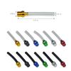 6 Pack Universal Motorcycle Fuel Tank Cap Vent - Aluminum Breather Hose, Fits ATVs, Dirt Bikes, and Pit Bikes (Mixed-color+White, Large-6) view 2