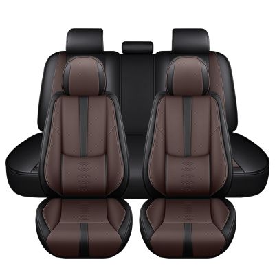 Cscevt Leather Seat Covers for Chevrolet Silverado 2500 2026,Premium Car Seat Covers Full Set,Waterproof Car Seat Protectors with Airbag,Comfort Interior Cover Seats for Cars(Black+Brown)