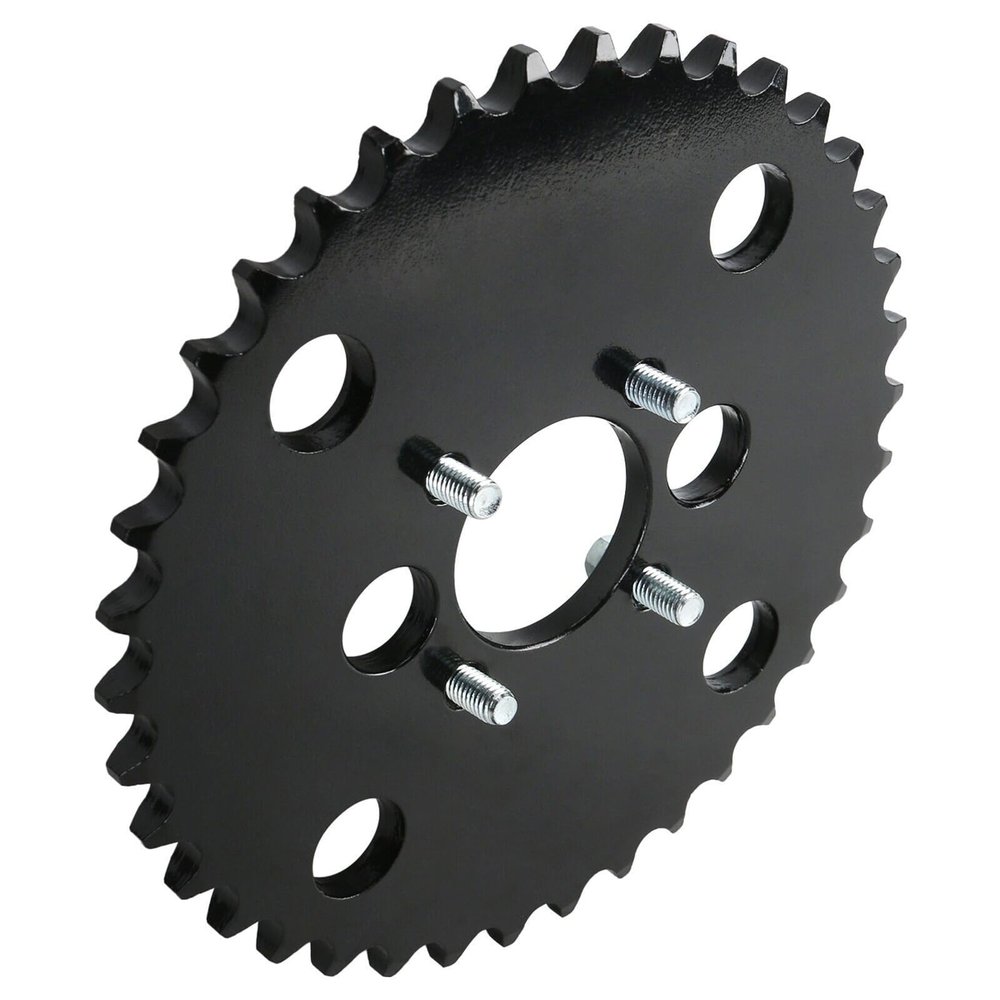 #530 38 Tooth Rear Chain Sprocket 48mm Bore, 4 Bolt, Heavy Duty 530 Chain Sprocket for 32" Rear Axle ATV, Go Kart, UTV, Quad, Trike, Golf Cart, Buggy, Dirt Pit Bike, 4 Wheeler, Scooter, Mini Bike