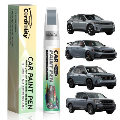 Cardiality Sonic Gray Pearl(NH-877P/138P) Touch Up Paint Pen for Honda,Car Scratch Repair Remover Pen Quick and Easy Fix Auto Paint Scratch