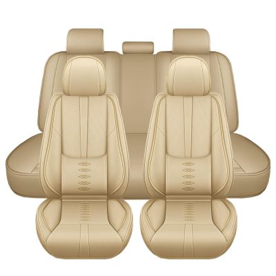 Cscevt Leather Seat Covers for Hyundai IONIQ 9 2026,Premium Car Seat Covers Full Set,Waterproof Car Seat Protectors with Airbag,Comfort Interior Cover Seats for Cars(Beige)