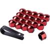 RCSCDSZ Car Wheel Nut for Infiniti Q50 2014-2018, Hub Lugs Nuts Tire Bolts Rims Protective Tyre Valve Screw Cap Cover Removal Replacement Accessories,D/Red-A/17mm view 1
