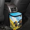 Yspwyqan Cute Dog Car Trash Can Easy Installation Vehicle Trash Can for SUV Truck Van Leak Proof Vehicle Trash Can Hanging Car Interior Accessory Fit Most Cars, Trucks, SUVS, or Vans view 3