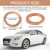 RGOAANC 10PCS Oil Drain Plug Gasket, 14mm Copper Crush Washer Oil Drain Plug, 007603-014106 Sealing Oil Plug Gaskets Replacement, Car Oil Gasket Rings Compatible with GLA GLE GLC (10PCS, Style 1) view 2
