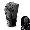 Zosgrew Car Gear Shift Knob Covers, Leather Non-slip Shift Knob Protector, Scratch-resistant Shifter Knob Cover, Universal Automotive Interior Accessories, for Most Cars SUVs (Black) view 1