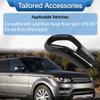 MACHSWON Car Gear Shift Knob Cover Trim, Gear Shift Handle Decorative Cover, Interior Gearshift Knob Trim Compatible with Land Rover Range Rover Sport 2014-2017, 1 pc view 4