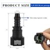 Sbulhia 2 PCS Fuel Line Quick Connector, 9.49mm Straight Nylon Fuel Line Quick Release Fittings Repair Kit, 3/8 SAE to 5/16 ID Nylon Tubing Oil Pump Connector Plug for Most Models view 2