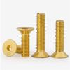 Zkensh-Bolts 10-20Pcs DIN7991 M2 M2.5 M3 M4 M5 Countersunk Flat Head Hex Hexagon Socket Screws Alloy Steel Titanium Plating Gold Screw, Widely Used(M2x10mm 20pcs) view 3