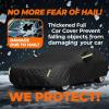 Hail Protector Car Cover Compatible with Volvo C70 5-Layer Heavy Duty Anti-Hail Cover,Full Outdoor Hail Protection Cover All Weather Rain Snow UV view 3