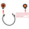 Electric Bike Brake Sensor with 3 Pin Male Waterproof Connector and Indicator Light, Cut-Off Sensor Cable Set for Ebike, E-Scooter, Motorcycle Brake Levers view 3