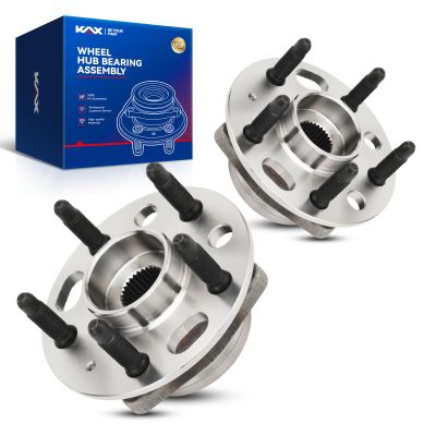 KAX 513288 Pair FrontRear Wheel Bearing Compatible with Chevy Equinox 2010-2016 AWD, GMC Terrain 2010-2017, Chevy Malibu 2013-2015,5 Lug
