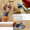 Double-End Silicone Seam Roller and Brass Detail Roller Set, Roofing Tool with Seam Tester view 3